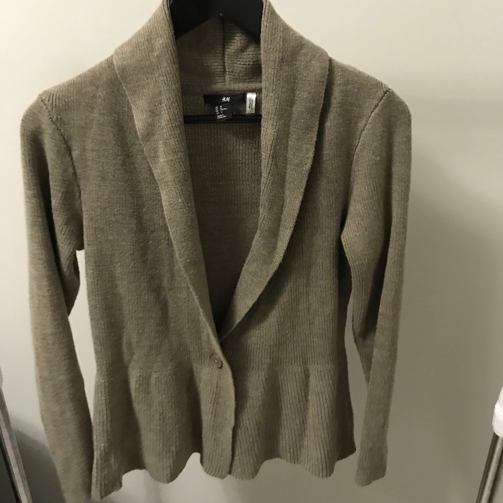 H&M Cardigan-Tan-Size M